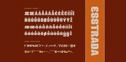 Esstrada Font Poster 4