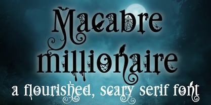 PN Macabre Millionaire Font Poster 1