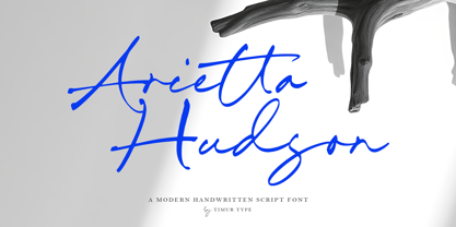 Arietta Hudson Font Poster 1