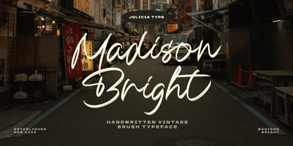 Madison Bright Font Poster 1