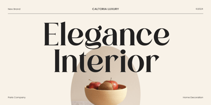 CALTORIA LUXURY Font Poster 7