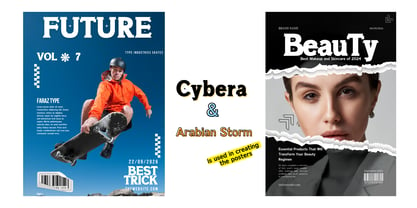 Cybera Font Poster 3