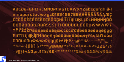 Hemi Head Font Poster 5