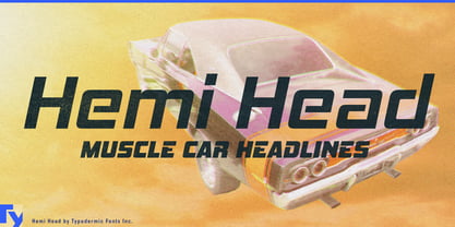 Hemi Head Font Poster 1