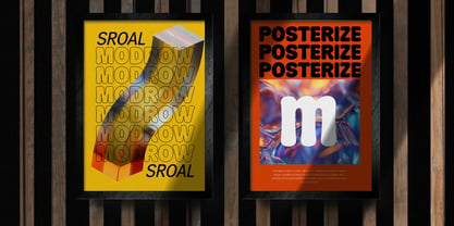 Sroal Modrow Font Poster 8