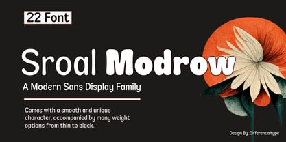 Sroal Modrow Font Poster 1