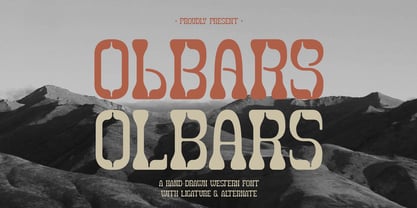 Olbars Font Poster 1