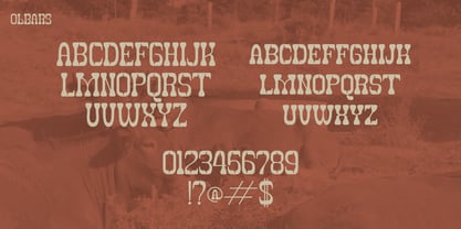 Olbars Font Poster 13