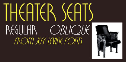 Theater Seats JNL Font Poster 1