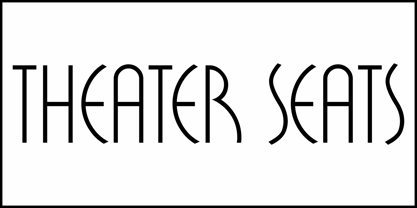 Theater Seats JNL Font Poster 2
