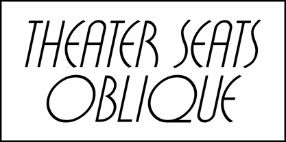 Theater Seats JNL Font Poster 4