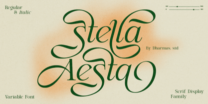 Dh Stella Aesta Font Poster 1