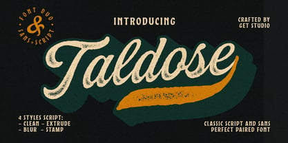 Taldose Script Font Poster 1