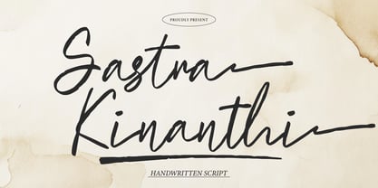 Sastra Kinanthi Font Poster 1