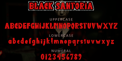 Black Santoria Font Poster 7