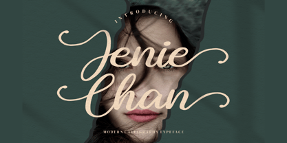 Jenie Chan Font Poster 1