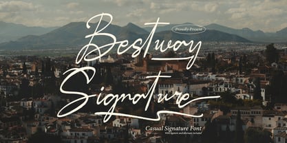 Bestway Signature Font Poster 1