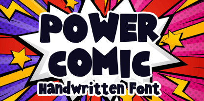 Power Comic Font Poster 1