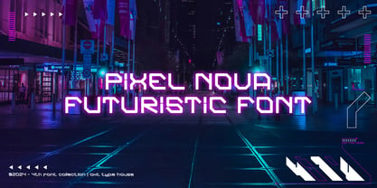 Pixel Nova Font Poster 6