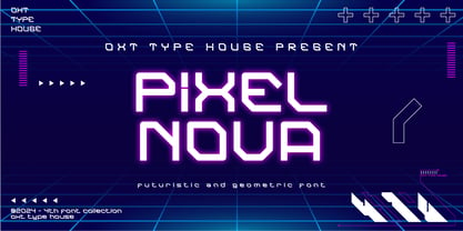 Pixel Nova Font Poster 1