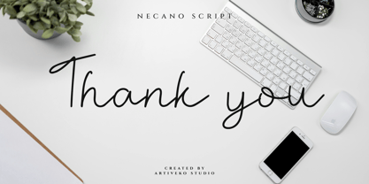 Necano Font Poster 7