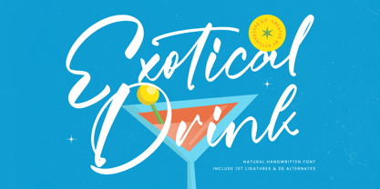 Exotical Drink Font Poster 1