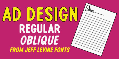 Ad Design JNL Font Poster 1