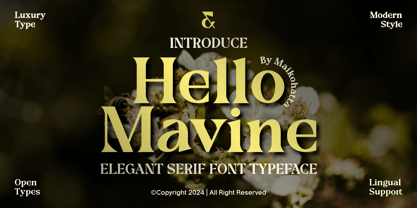 Hello Mavine Font Poster 1