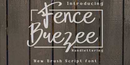 Fence Brezee Font Poster 1
