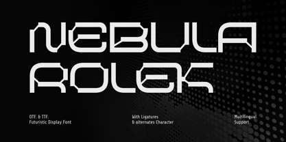 Nebula Rolek Font Poster 1