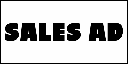 Sales Ad JNL Font Poster 2