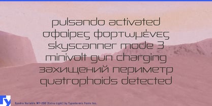 Syndra Variable Font Poster 4