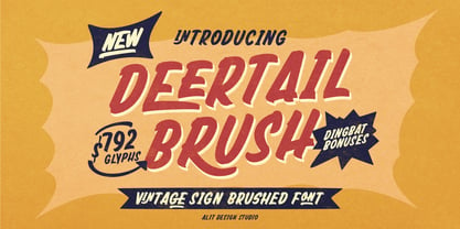 Deertail Brush Font Poster 1