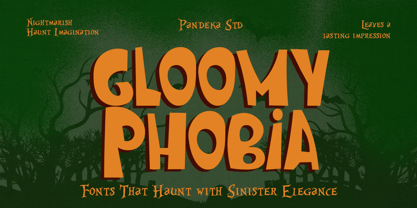 Gloomy Phobia Font Poster 1