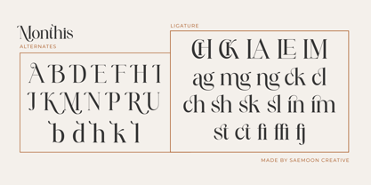 Monthis Font Poster 15