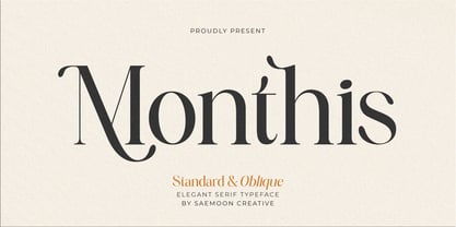 Monthis Font Poster 1