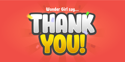 Wonder Girl Font Poster 7