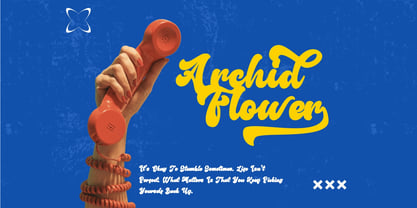 Archid Flower Font Poster 5