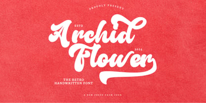 Archid Flower Font Poster 1