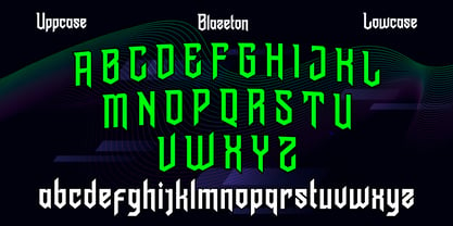 Blazeton Font Poster 4