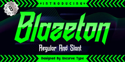 Blazeton Font Poster 1