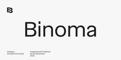 Binoma Font Poster 1