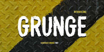 Grunge Font Poster 1