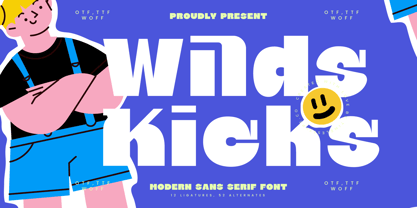 Wilds Kicks Font Poster 1