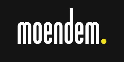 Moendem Font Poster 1