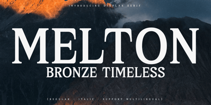 Melton Bronze Timeless Fuente Póster 1