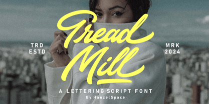 Tread Mill Font Poster 1