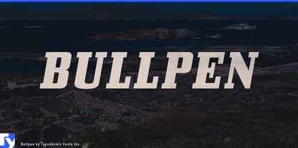 Bullpen Font Poster 1