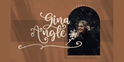 Gina Angle Font Poster 1