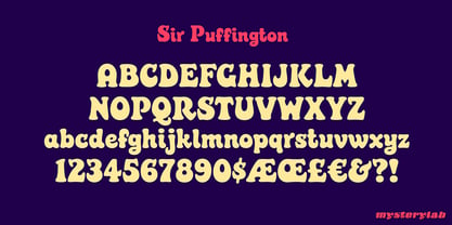 Sir Puffington Font Poster 2